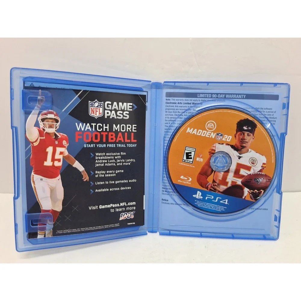 Madden NFL 20 Sony PlayStation 4 PS4 EA Sports Patrick Mahomes II CIB